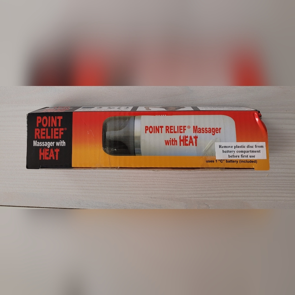 Nib Point Relief Massager With Heat.  Comes With 5 Soothing Massage Heads. C Bat